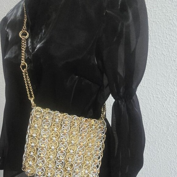 Authentic, Vintage Paco Rabanne for Walborg Metal Handbag, Purse, Evening, Alumi - Picture 4 of 13